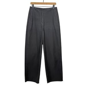 Wilfred Free Wide Leg Trouser Pants Size 6 Dark Gray High Waist Academia Career